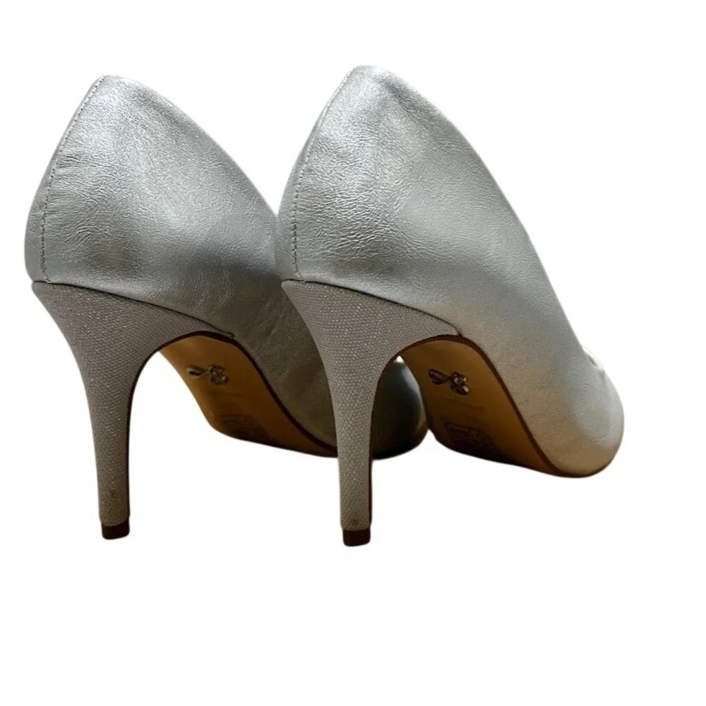 Antonia Saint NY Victoria Hello 3.0 Silver Metallic, Size‎ 7.5
